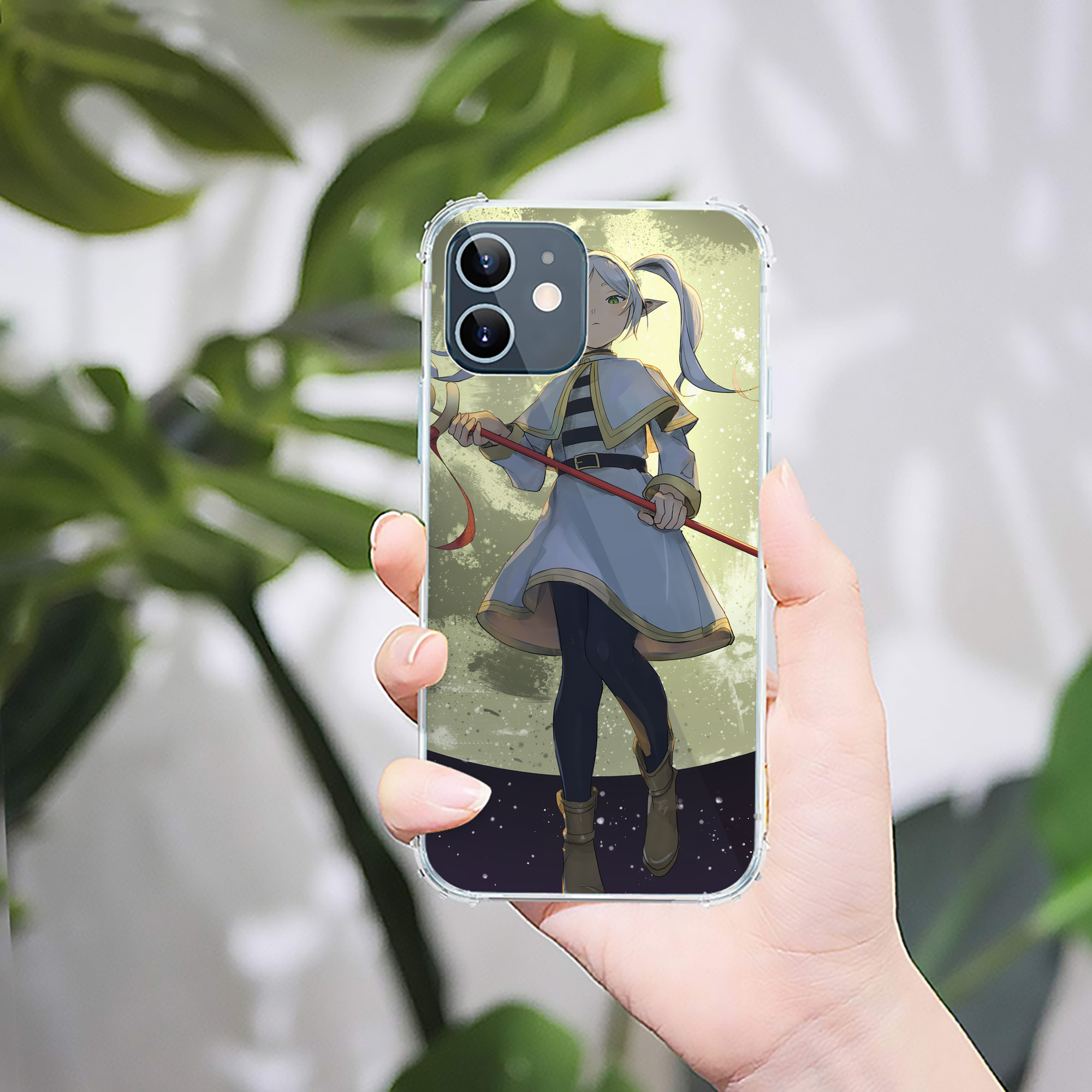 （画像用） 葬送のフリーレン Frieren 【iPhone 12シリーズ対応】透明スマホケース（クリアソフトケース）